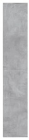 vidaXL Παπουτσοθήκη Γκρι Σκυροδέματος 54x34x183 εκ. από Μοριοσανίδα