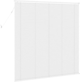vidaXL Βενετσιάνικη Σκίαση Λευκός 150 x 150 cm PVC