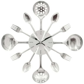 Ρολόι Τοίχου 844937 43x4x43cm Silver Ankor Μέταλλο