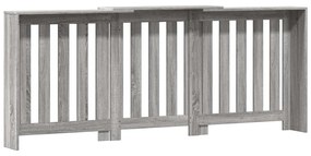 vidaXL Κάλυμμα Καλοριφέρ Γκρι Sonoma 205x21,5x83,5 εκ Επεξ. Ξύλο