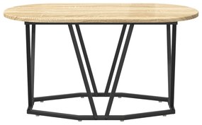 vidaXL τραπεζάκι σαλονιού  από δρυς Sonoma 80x40x40,5 cm από ξύλο και μέταλλο