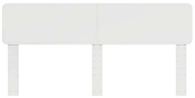 vidaXL Κεφαλάρι με κεφαλάρι Λευκό 200 cm Επεξεργασμένο ξύλο