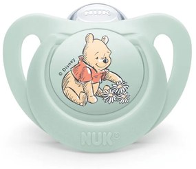 Πιπίλα Ορθοδοντική Star Disney Winnie Με Θήκη 10736939 6-18 Μηνών Mint Nuk Σιλικόνη