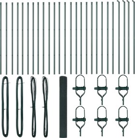 vidaXL Στύλος Περιφράξεων Πράσινο 50 x 1,4 μ (25 x 25 χιλ. δίχτυ)