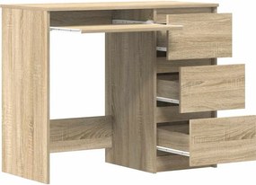 vidaXL Γραφείο Χρώμα Sonoma Δρυς 90 x 45 x 76 εκ. από Επεξ. Ξύλο