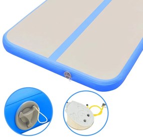 Στρώμα Ενόργανης Φουσκωτό Μπλε 500 x 100 x 10 εκ. PVC με Τρόμπα - Γκρι