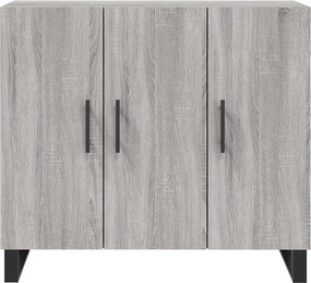 vidaXL Ντουλάπι Γκρι Sonoma 90 x 34 x 80 εκ. από Επεξεργασμένο Ξύλο