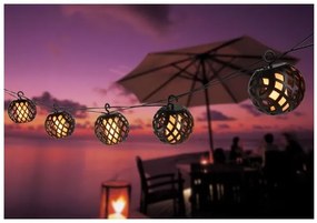 Ηλιακή Διακοσμητική Γιρλάντα 98xLED 0,1W Μαύρο-Λευκό 4,1m ΙΡ44 33686-8 Globo Lighting. -33686-8-Μαύρο-Λευκό 33686-8