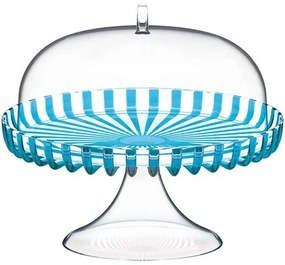 Τουρτιέρα Με Πόδι Dolce Vita 12580048 31x27cm Clear-Turkuaz Guzzini Plastic