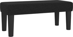 vidaXL Κρεβάτι Boxspring με Στρώμα Μαύρο 80 x 200 εκ. Υφασμάτινο