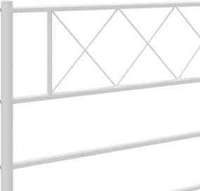 vidaXL Ανταλλακτικό κεφαλάρι Λευκό 180 εκ. Μεταλλικό