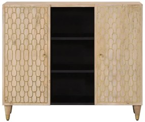 vidaXL Βοηθητικό Ντουλάπι 90 x 33 x 75 εκ. από Μασίφ Ξύλο Μάνγκο