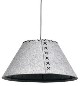 Φωτιστικό Κρεμαστό Γκρι 1xE27 Pendant Light D:43x25cm Acoustic Light 4060