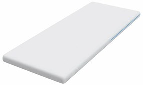 vidaXL Στρώμα επικάλυψης Λευκό 200 x 200 x 7 εκ. Υφασμα Jacquard