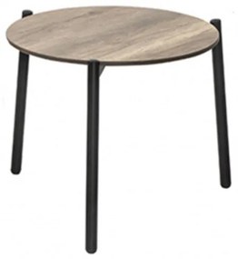 Τραπέζι Κήπου Ola/TC 02-00-1232 Φ49x41cm Black-Sonoma