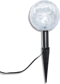 vidaXL Φωτιστικά Ηλιακά Μπάλα LED 3 τεμ. με Στηρίγματα &amp; Ηλιακό Πάνελ