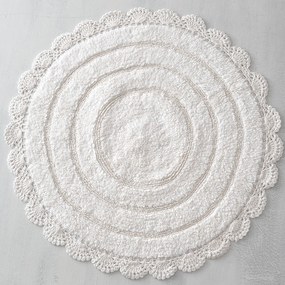 Πατάκι Μπάνιου (Φ70) Rythmos Opal Λευκό