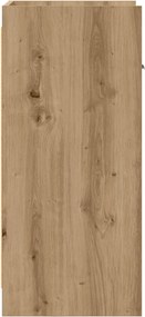 vidaXL Πλαϊνό γραφείο Artisan Δρυς 40 x 36 x 80 εκ Επεξεργασμένο Ξύλο
