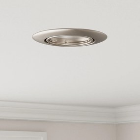 vidaXL Εσοχή Φωτιστικά 12 τεμ Στρογγυλά GU10 Ασημί Ø90 mm Χάλυβας