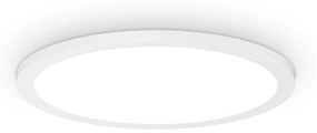 Φωτιστικό Οροφής - Πλαφονιέρα Fly Slim 306643 35x4,2cm 18W 3000K 2650Lm White Ideal Lux Metal,Aluminum