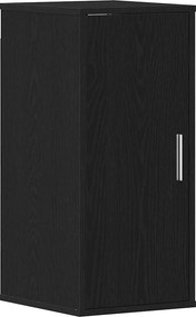 vidaXL Παπουτσοθήκη Μαύρη βελανιδιά 32x35x70 εκ. Επεξεργασμένο Ξύλο