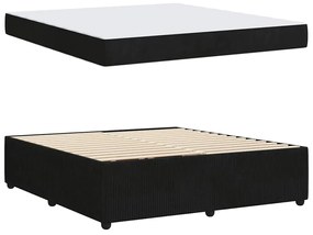 vidaXL Σκελετός κρεβατιού με στρώμα Άλλο Μαύρο 180 x 200 cm Βελούδο