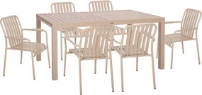 ΣΕΤ ΤΡΑΠΕΖΑΡΙΑΣ ΕΞ.ΧΩΡΟΥ 7ΤΜΧ KRUM HM21158 ΑΛΟΥΜΙΝΙΟ ΣΕ ΣΑΜΠΑΝΙ