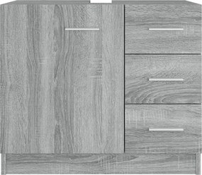vidaXL Ντουλάπι Νιπτήρα Grey Sonoma 63x38,50x54 εκ. Επεξεργ. Ξύλο