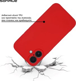 Θήκη Σιλικόνης My Colors Sonique Apple iPhone 15 Pro Κόκκινο
