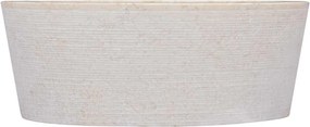 vidaXL Νιπτήρας Κρεμ Ø40 x 15 εκ. Μαρμάρινος