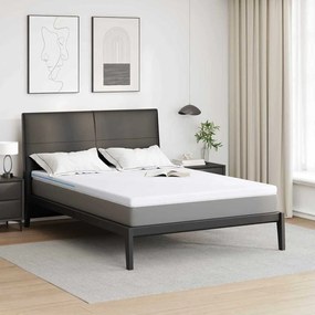 vidaXL Στρώματα Λευκό 140 x 200 cm 100% ύφασμα πολυεστέρα με τζακάρ