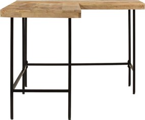vidaXL Γραφείο 165x110x77 cm Μασίφ Ξύλο Μάνγκο και Σίδερο