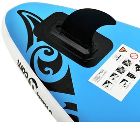 vidaXL Σανίδα SUP Φουσκωτή Σετ Μπλε 305 x 76 x 15 εκ.