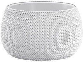 Κασπώ - Γλάστρα (Φ47.8x30) Marhome Splofy 2 Σε 1 Λευκό 09-DKSP480-S449