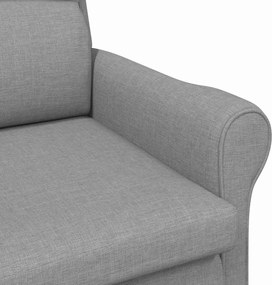 vidaXL Πολυθρόνα Ανοιχτό γκρι 76 x 94 x 102 εκ. ύφασμα