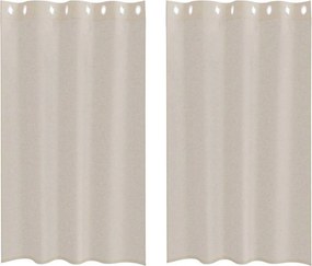 vidaXL Κουρτίνα βυσσινί 2 pcs Άμμος 175 x 140 εκ. Πολυεστέρας