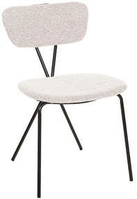 Καρέκλα Dory HM9855.03 48,5x61x76cm Grey Μέταλλο,Ύφασμα