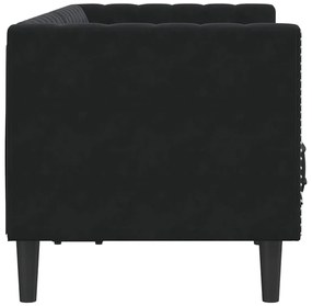 vidaXL Καναπές Chesterfield Argyle Μαύρο 174 x 74.5 x 70.5 εκ. Βελούδο