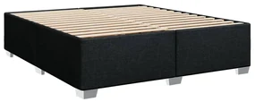 Κρεβάτι Boxspring με Στρώμα Μαύρο 200x200 εκ. Υφασμάτινο 3286011