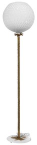 Φωτιστικό Δαπέδου Silk-02 Rope 31-1162 Φ35cm 154cm White-Bronze Heronia Σχοινί,Μέταλλο