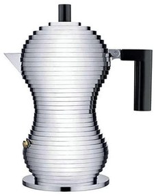 Καφετιέρα Espresso Pulcina MDL02/3 B 150ml Silver-Black Alessi Aluminium