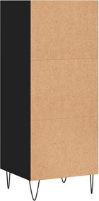 vidaXL Ντουλάπι Μαύρο 34,5x32,5x90 εκ. Επεξεργασμένο Ξύλο