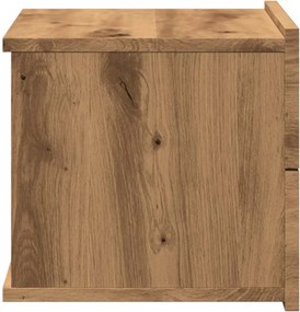 vidaXL Κομοδίνο Επιτοίχιο Αρτισιανή Δρυς 40x32x30 εκ