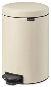 Κάδος απορριμμάτων με πεντάλ Brabantia NewIcon 1005531, 12 L, Ομαλό κλείσιμο, Αντιολισθητική βάση, Μπεζ