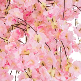 GloboStar® Artificial Garden PINK CHERRY BLOSSOM TREE 20359 Τεχνητό Διακοσμητικό Δέντρο Ροζ Άνθος Κερασιάς Υ140cm