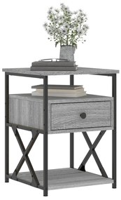 vidaXL Κομοδίνα 2 τεμ. Γκρι Sonoma 40x42x55 εκ. από Επεξεργασμένο Ξύλο