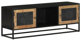 vidaXL Έπιπλο Τηλεόρασης 110 x 30 x 40 εκ. Μασίφ Ξύλο Μάνγκο &amp; Σίδηρος