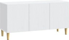 vidaXL Ντουλάπι TV Λευκό 99 x 34,5 x 50 εκ. Επεξεργασμένο Ξύλο