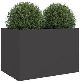 vidaXL Ζαρντινιέρα Μαύρη 62x30x29 εκ. από Χάλυβα