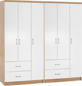 ΝΤΟΥΛΑΠΑ 6ΦΥΛΛΗ CAESAR HM21236.02 ΜΕΛΑΜΙΝΗ SONAMA &amp; ΛΕΥΚΟ 180x42,5Χ181Υεκ.
